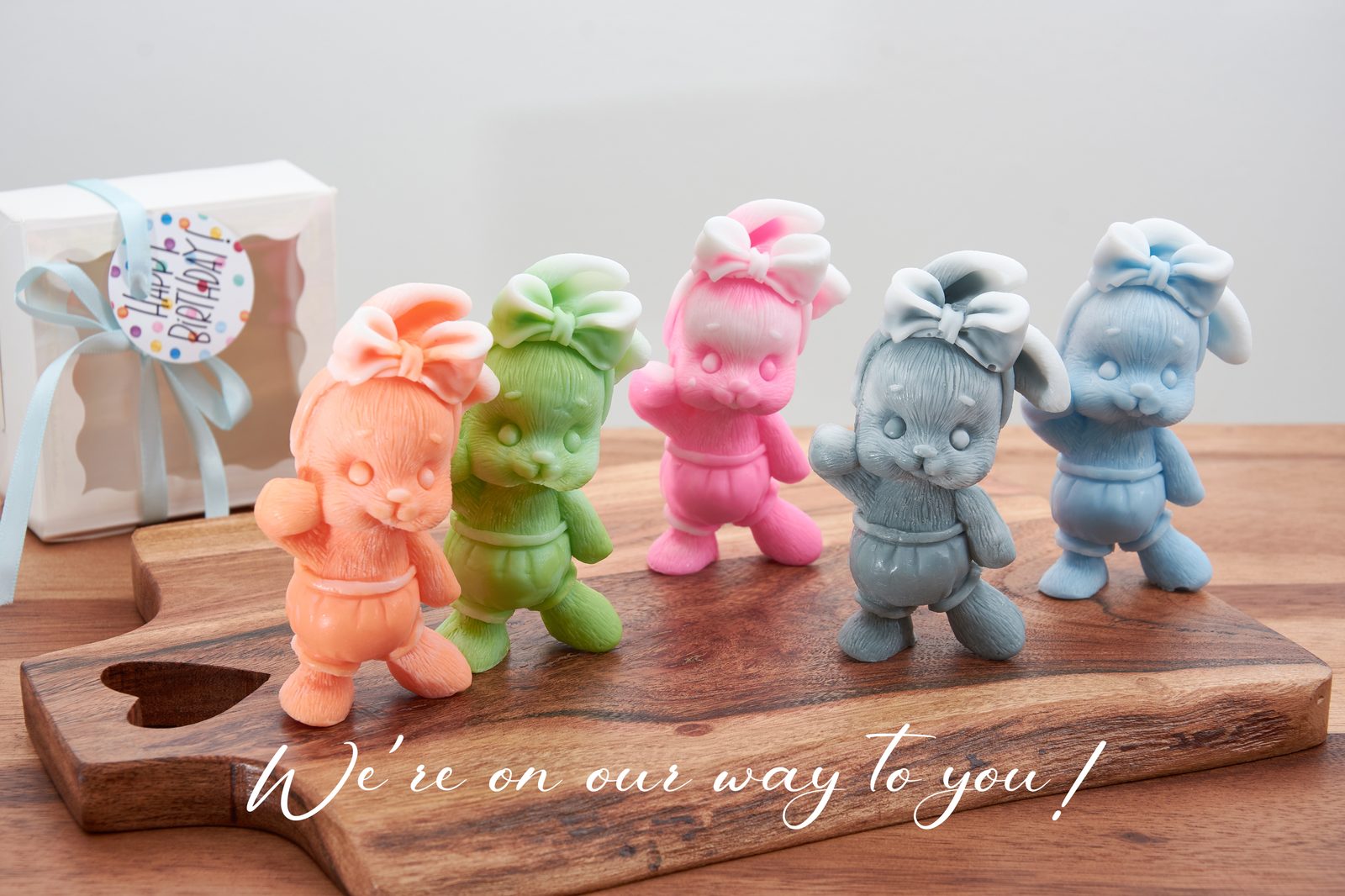 Bunny Shaped Soap: In White Box, Baby Shower Favour