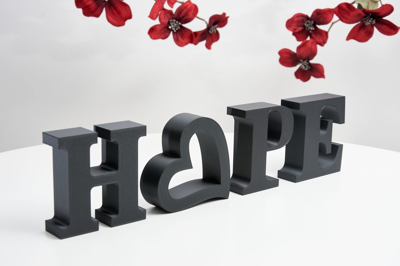 Black Hope Sign - Freestanding Decorative Letters - Mantelpiece and Shelf Home Decor