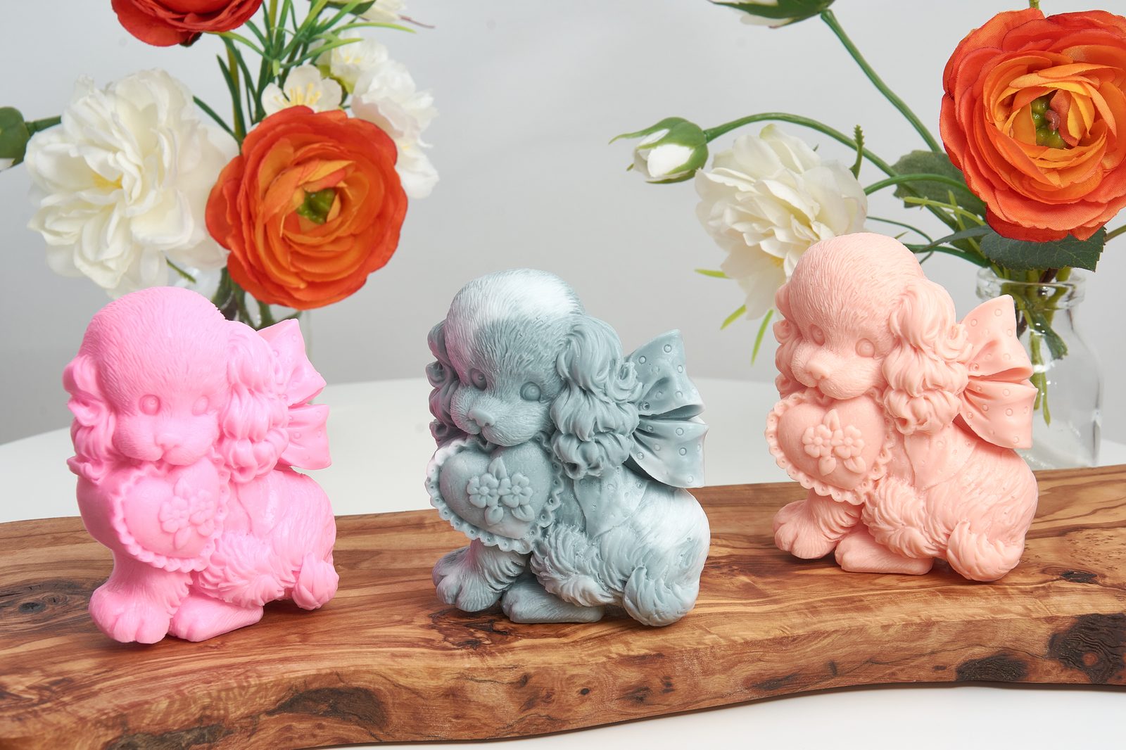 Poodle Puppy Soap Favour, Handmade Shea Butter, Kawaii Dog Lover Gift, Scented Novelty Figurine