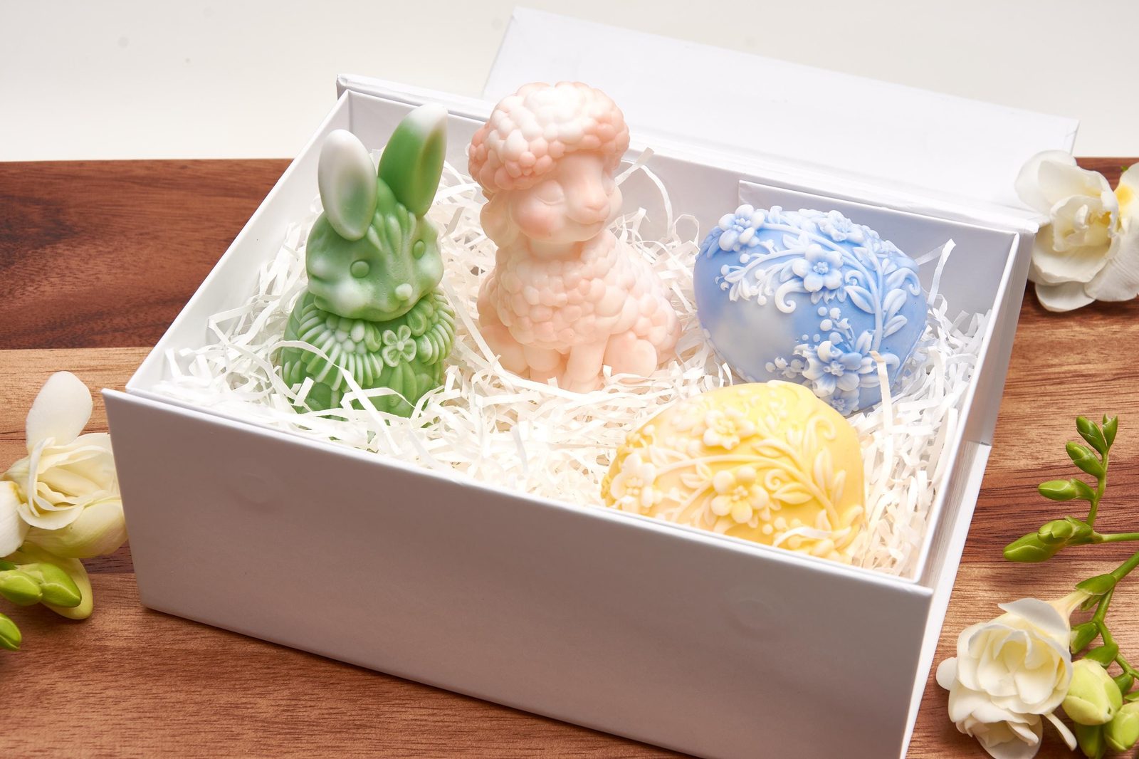 Easter Egg, Bunny and Lamb – Decorative Scented Handmade Soap – Basket Filler Gift – Easter Set