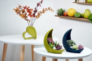 Mystical Moon shaped Planter Celestial Accent for Your Indoor Garden Lunar Beauty Pot Add Cosmic Charm