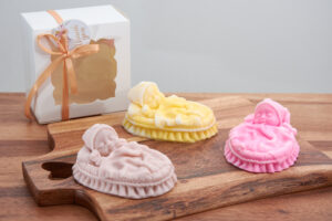 Baby Soap Figurine Wrapped in Soft Blanket | Newborn Gift | Baptism Favor | Cute Baby Shower Favor | Scented Soap Gift for Boys & Girls
