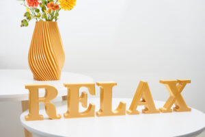 Relax Sign | Freestanding Relax Letters | Bathroom Ornament | Shelf or Mantel Decor | Bathroom decor Relax Word Ornament | Housewarming Gift