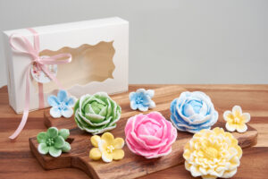 Soap Flower Set | Peony, Dahlia & Cherry Blossom | Elegant Gift for Mother's Day, Birthdays, and Special Occasions | Scented Soap Flowers