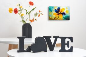 Love Letter Ornament | Freestanding Decor for Home Decoration | Romantic arrangement for shelf