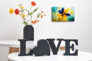 Love Letter Ornament | Freestanding Decor for Home Decoration | Romantic arrangement for shelf
