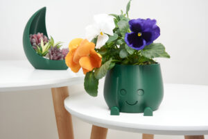 Cute plant pot Smiling Pot Smiley Face Pot Sprinkle Some Joy in Your Plant Corner Playful Planter A Dash of Humor