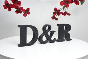 Personalised Letters – Decorative Sign, Couples’ Initials, Names, Words, Freestanding Decor, Gift for a Loved One